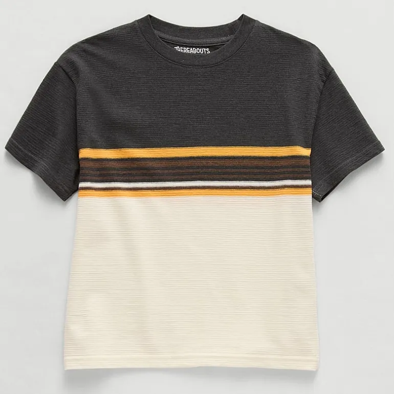 Thereabouts Oversized Little & Big Kid Boys Crew Neck Short Sleeve T-Shirt