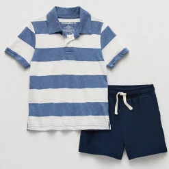 Thereabouts Polo Little Boys 2-pc. Short Set