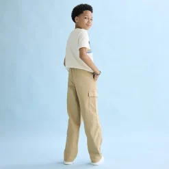 Thereabouts Pull-On Little & Big Kid Boys Drawstring Waist Straight Cargo Pant