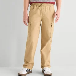 Thereabouts Pull-On Little & Big Kid Boys Drawstring Waist Straight Cargo Pant