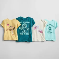 Thereabouts Textured Little & Big Kid Boys Crew Neck Short Sleeve T-Shirt
