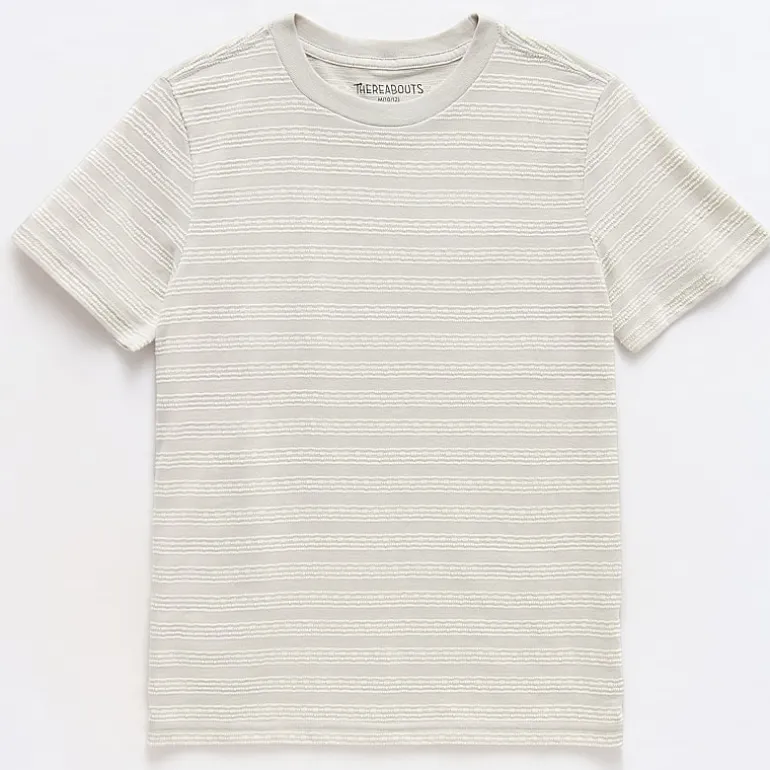 Thereabouts Textured Little & Big Kid Boys Crew Neck Short Sleeve T-Shirt