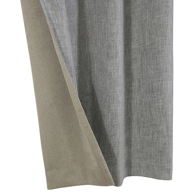 Thermaplus Duo Vice Versa Grommet Top 100% Blackout Single Curtain Panel