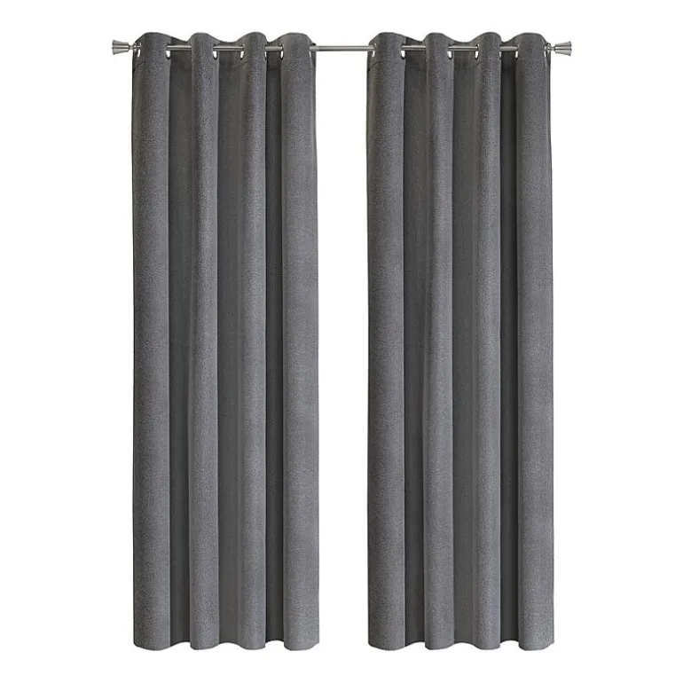 Thermaplus Duo Vice Versa Grommet Top 100% Blackout Single Curtain Panel