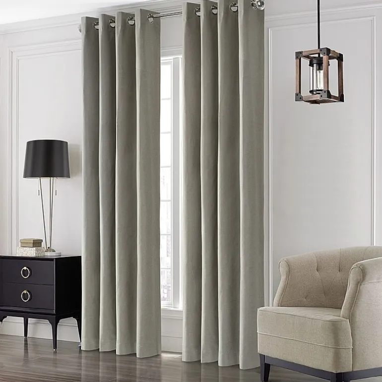 Thermaplus Edison Grommet Top Energy Saving 100% Blackout Single Curtain Panel