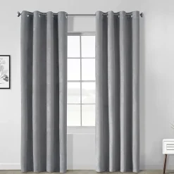 Thermaplus Navar Grommet Top Energy Saving 100% Blackout Single Curtain Panel