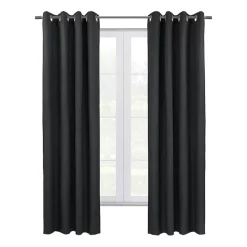 Thermaplus Shadow Grommet Top Energy Saving 100% Blackout Single Curtain Panel