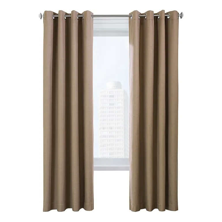 Thermaplus Ventura Grommet Top Energy Saving 100% Blackout Set of 2 Curtain Panel
