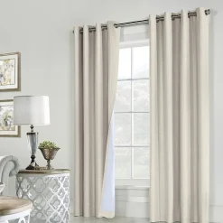 Thermaplus Ventura Grommet Top Energy Saving 100% Blackout Set of 2 Curtain Panel