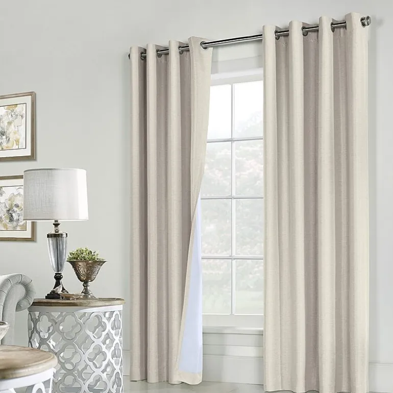 Thermaplus Ventura Grommet Top Energy Saving 100% Blackout Set of 2 Curtain Panel