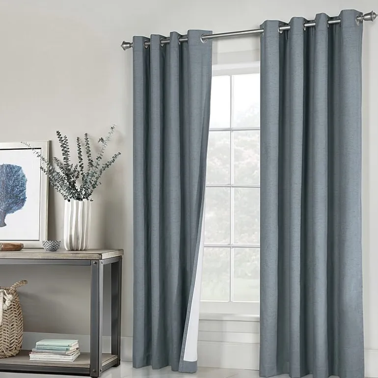 Thermaplus Ventura Grommet Top Energy Saving 100% Blackout Set of 2 Curtain Panel
