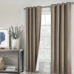 Thermaplus Ventura Grommet Top Energy Saving 100% Blackout Set of 2 Curtain Panel