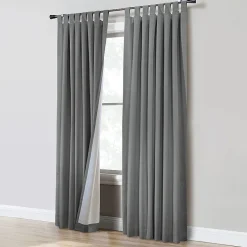 Thermaplus Ventura Tab Top Energy Saving 100% Blackout Set of 2 Curtain Panel