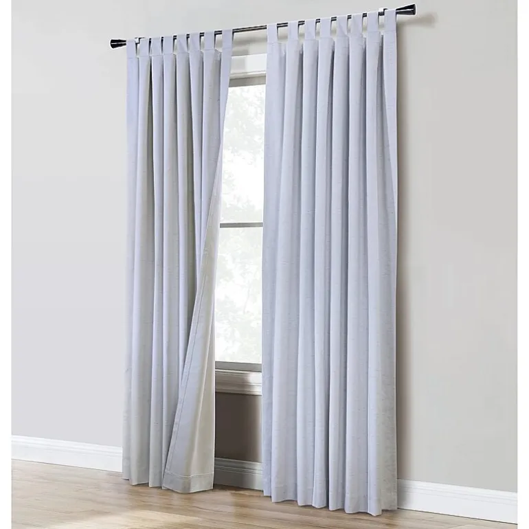 Thermaplus Ventura Tab Top Energy Saving 100% Blackout Set of 2 Curtain Panel
