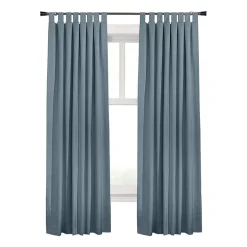 Thermaplus Ventura Tab Top Energy Saving 100% Blackout Set of 2 Curtain Panel