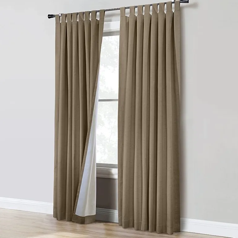Thermaplus Ventura Tab Top Energy Saving 100% Blackout Set of 2 Curtain Panel