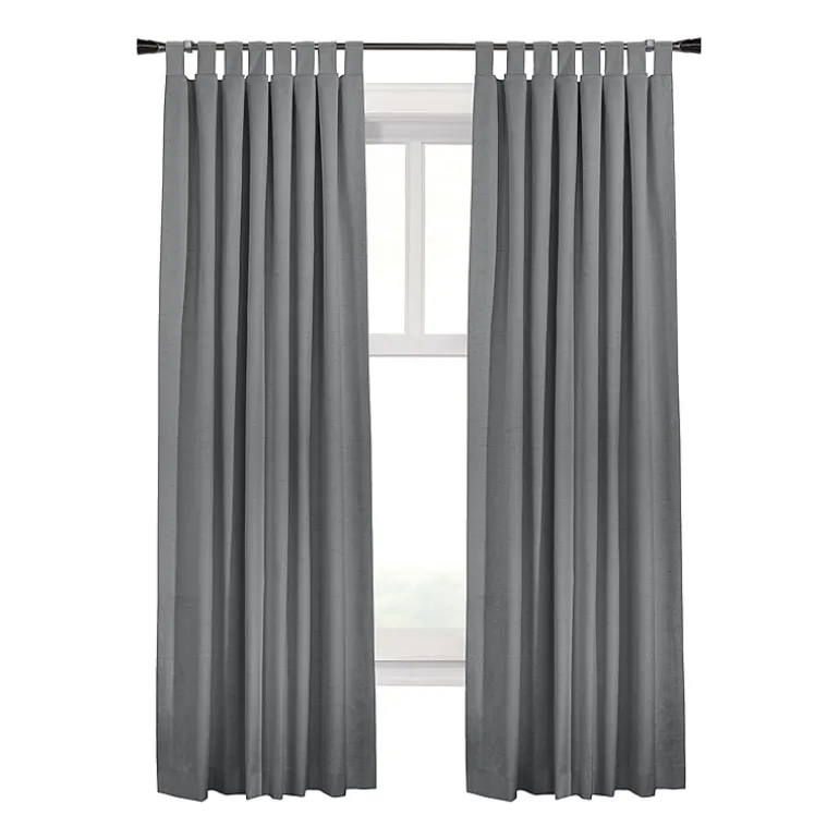 Thermaplus Ventura Tab Top Energy Saving 100% Blackout Set of 2 Curtain Panel