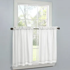 THERMAVOILE™ Rhapsody Lined 2-pc. Rod Pocket Window Tier