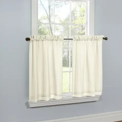 THERMAVOILE™ Rhapsody Lined 2-pc. Rod Pocket Window Tier
