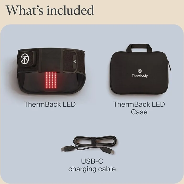 ThermBack Heat Vibration & LED Wrap for Back Pain