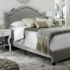 Theron Velvet Upholstered Bed
