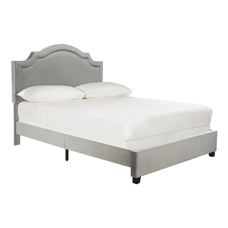 Theron Velvet Upholstered Bed
