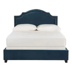 Theron Velvet Upholstered Bed
