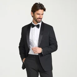 The Savile Row Co Mens Jacquard Slim Fit Sport Coat