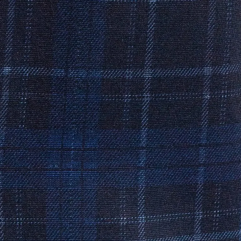 The Savile Row Co Mens Plaid Modern Fit Sport Coat