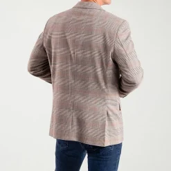 The Savile Row Co Mens Plaid Modern Fit Sport Coat