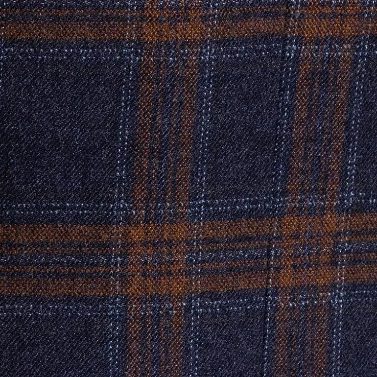 The Savile Row Co Mens Plaid Modern Fit Sport Coat