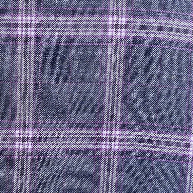 The Savile Row Co Mens Plaid Modern Fit Sport Coat
