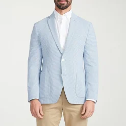 The Savile Row Co Mens Plaid Slim Fit Sport Coat