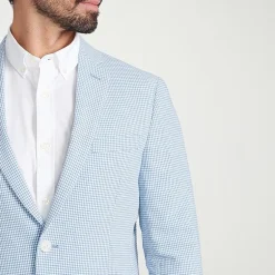 The Savile Row Co Mens Plaid Slim Fit Sport Coat