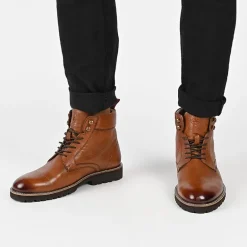 Thomas And Vine Mens Simeon Flat Heel Lace Up Boots