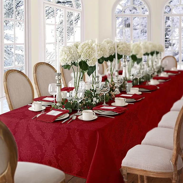 Threadmade Barcelona Jacquard Damask Tablecloth