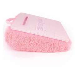 Three Cheers For Girls Pink & Gold Deluxe Fur Kids Lap Desk