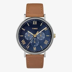 Timex Southview Unisex Adult Brown Leather Strap Watch Tw2r29100jt