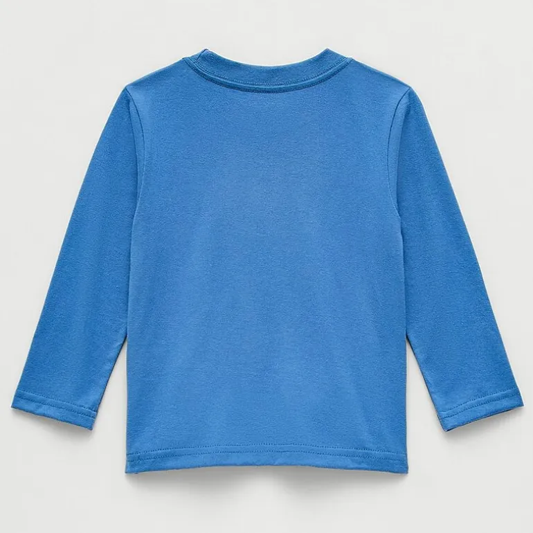 Toddler Boys Crew Neck Long Sleeve Regular Fit Mickey Mouse Graphic T-Shirt