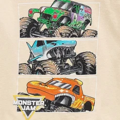 Toddler Boys Crew Neck Short Sleeve Regular Fit Monster Jam Graphic T-Shirt