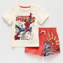 Toddler Boys Marvel Spiderman 2-pc. Short Set