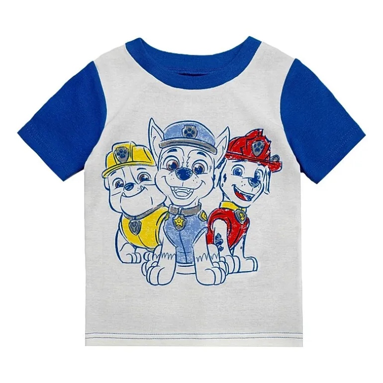Toddler Boys Paw Patrol Crew Neck Short Sleeve 4-pc. Pajama Set