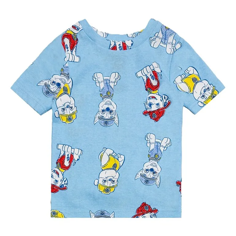 Toddler Boys Paw Patrol Crew Neck Short Sleeve 4-pc. Pajama Set