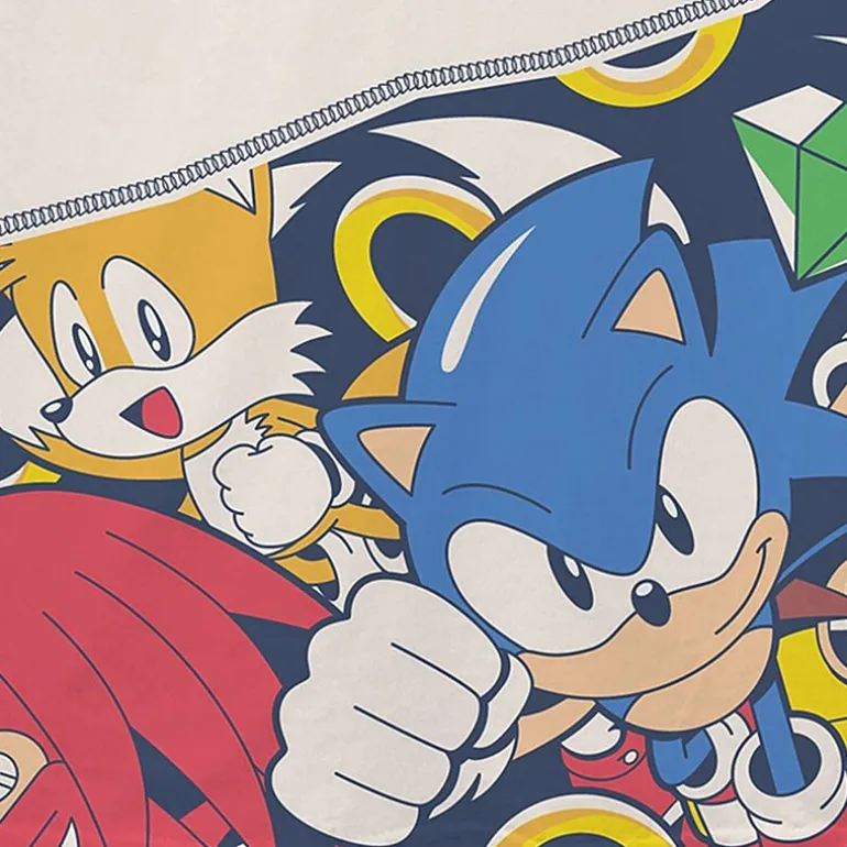 Toddler Boys Round Neck Short Sleeve Regular Fit Sonic the Hedgehog Graphic T-Shirt