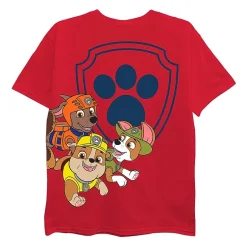 Toddler Boys Round Neck Short Sleeve Regular Fit Paw Patrol Graphic T-Shirt