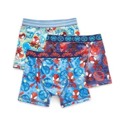 Toddler Boys Spiderman 3 Pack Boxer Briefs Tabp0525