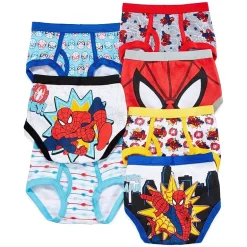Toddler Boys Spiderman 7 Pack Briefs Tbup5384