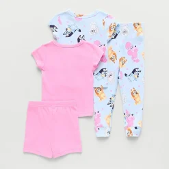 Toddler Girls Bluey Crew Neck Short Sleeve 4-pc. Pajama Set