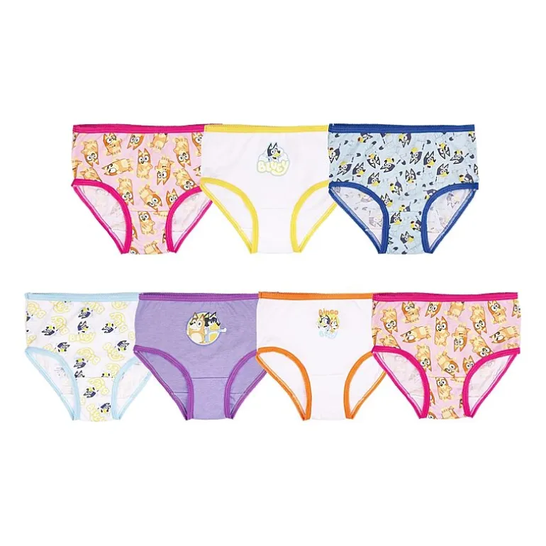 Toddler Girls Bluey 7 Pack Brief Panty