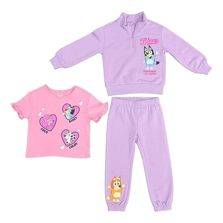 Toddler Girls Bluey 3-pc. Pant Set